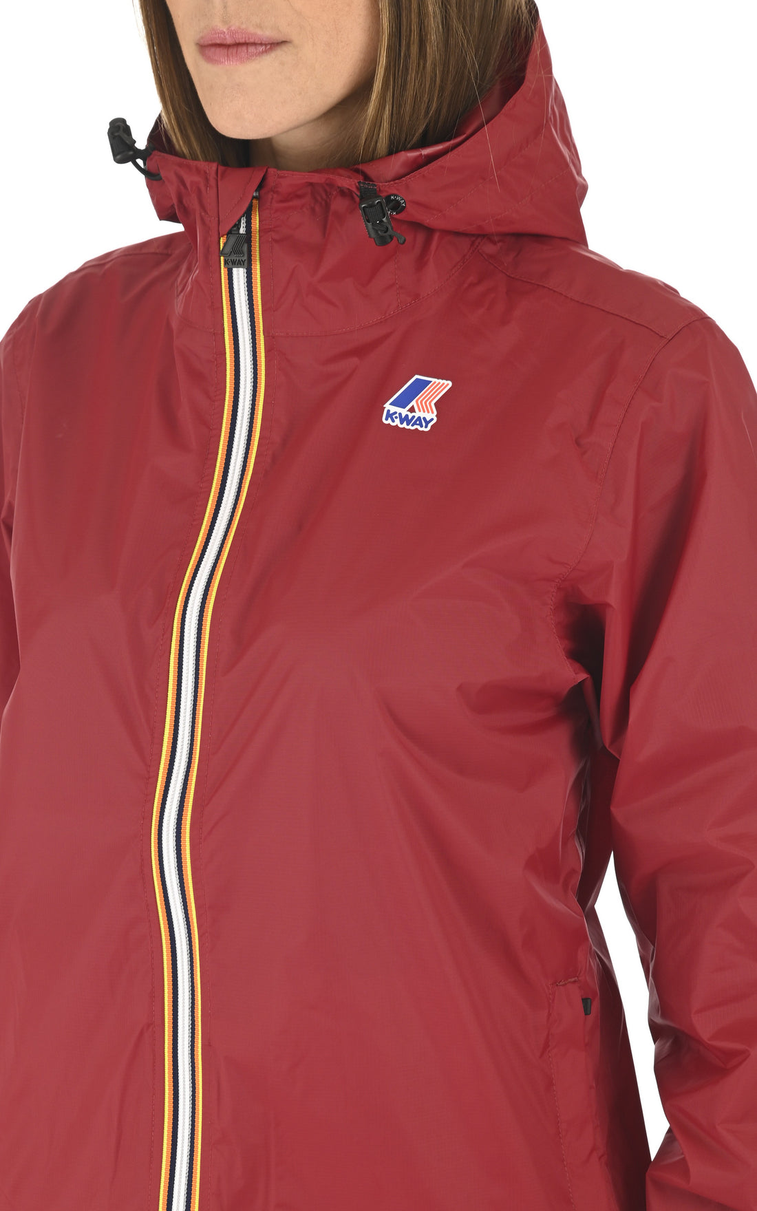 A &quot;CLAUDE K004BD0&quot; Rouge foncé K-Way Blouson Mixte opened photo