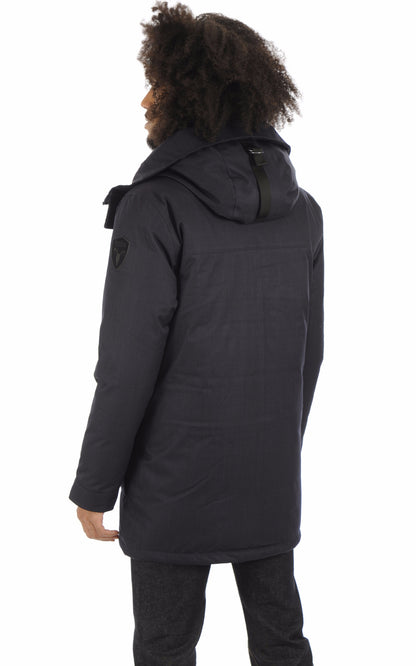 A &quot;TRAVIS&quot; Navy Nobis 3/4 Doudoune Homme back photo