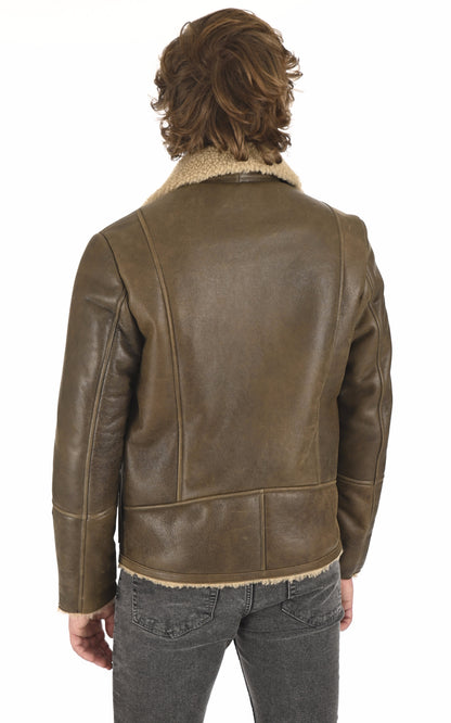 A &quot;BIEL&quot; Taupe La Canadienne Veste Homme back photo