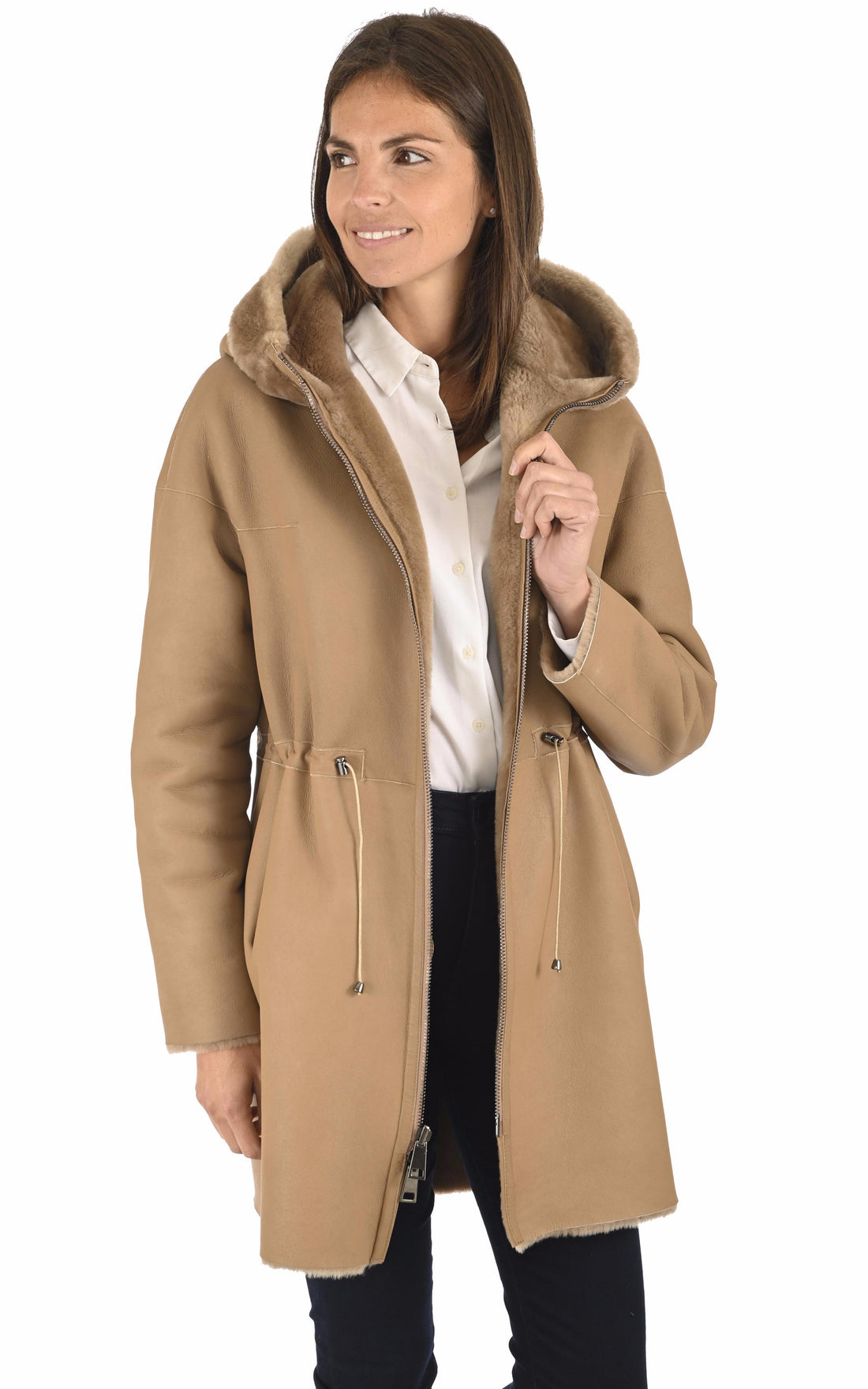 A &quot;L010 M0220&quot; Caramel Suprema Parka Femme opened photo