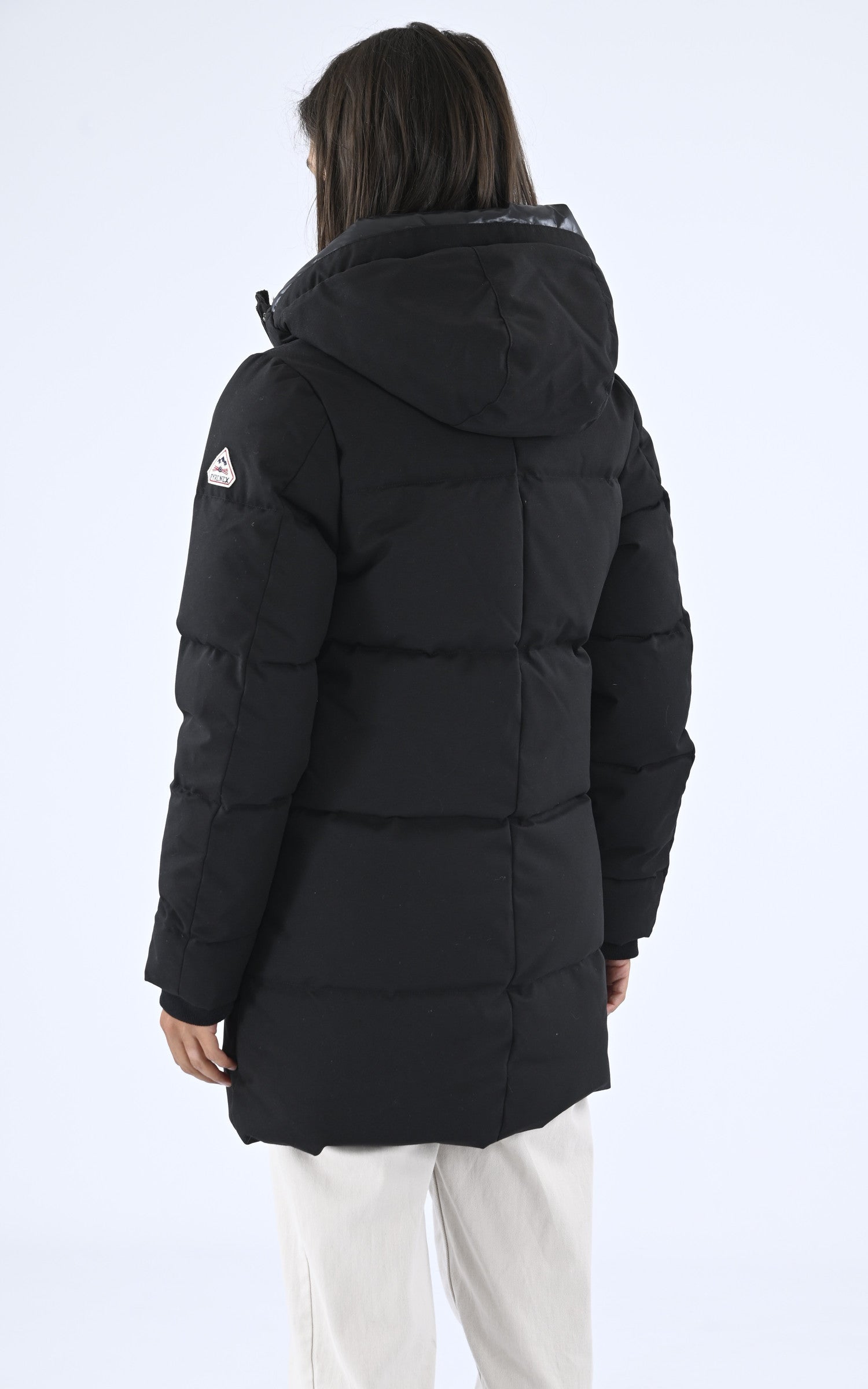 A &quot;PHENIX 3 F&quot; Noir Pyrenex 3/4 Doudoune Femme back photo