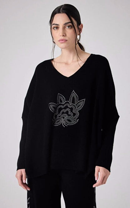 A &quot;ISADORA 4608306&quot; Noir Notshy Poncho Femme opened photo
