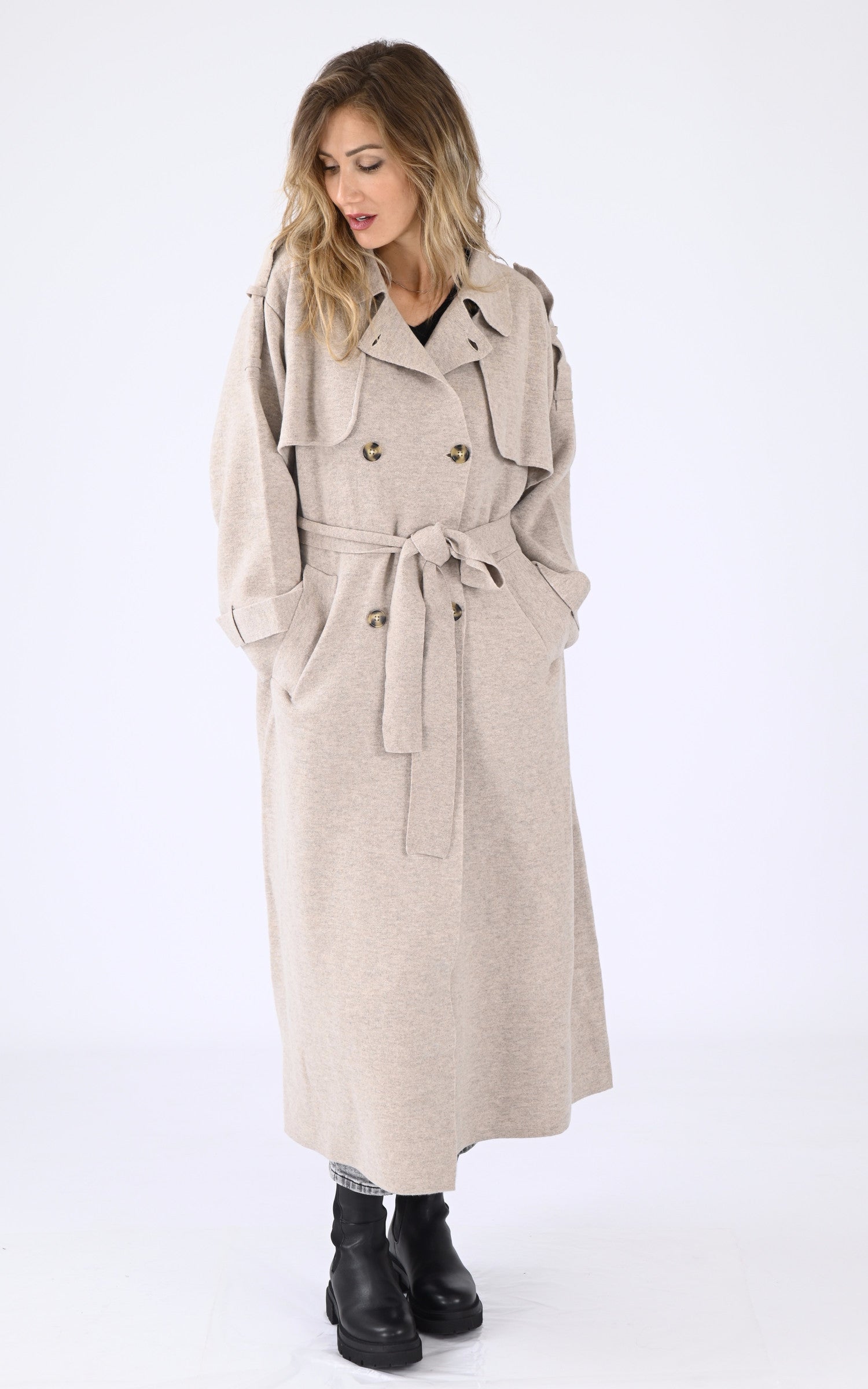 A &quot;TALIA 4503062&quot; Beige Notshy Trench Femme closed photo