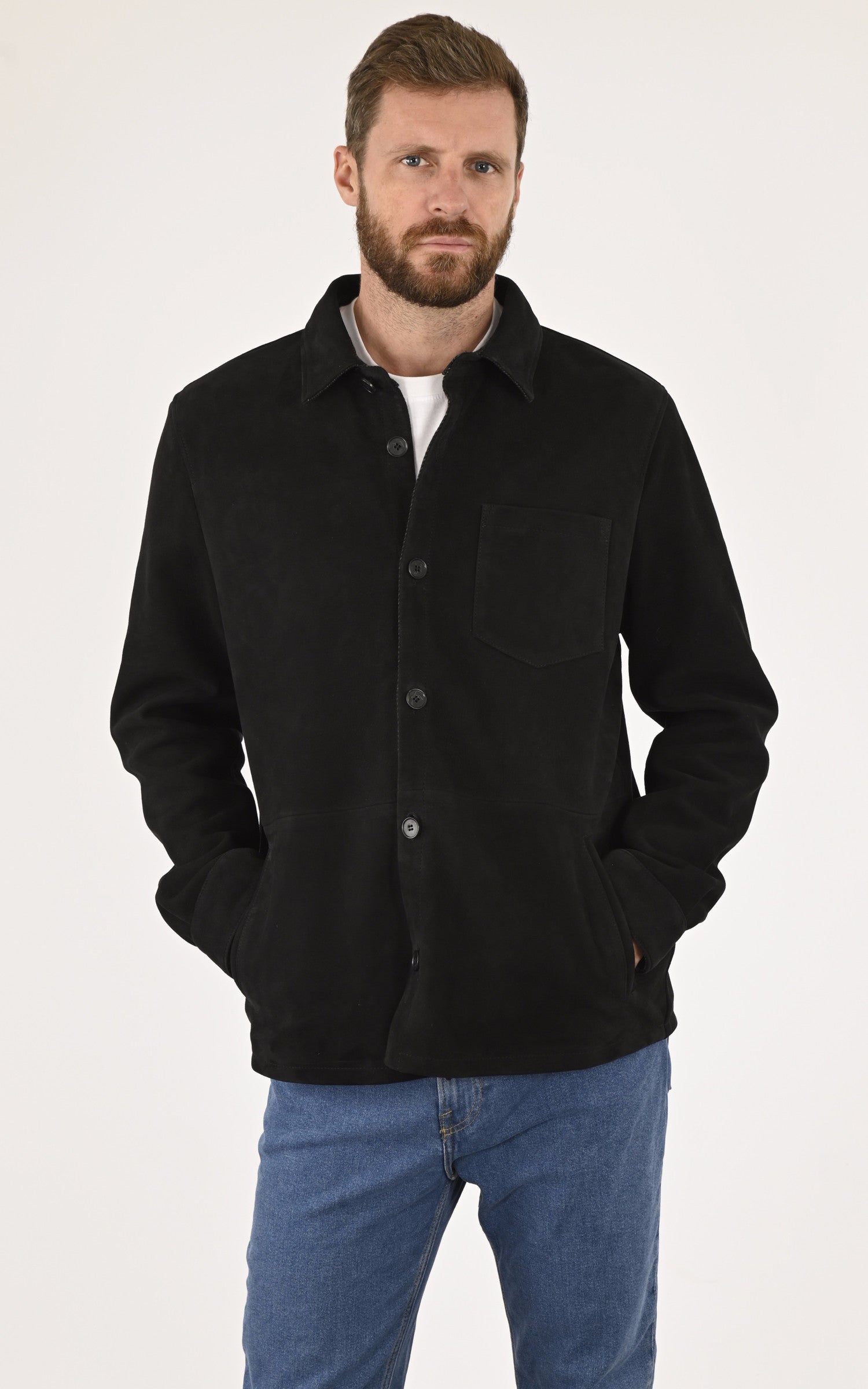 A &quot;4870&quot; Noir La Canadienne Veste Homme closed photo 2