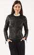 A "P1413" Noir La Canadienne Blouson Femme closed photo