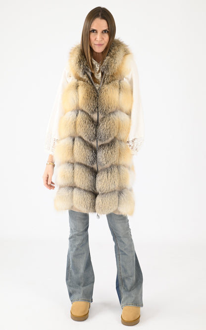 A &quot;1619 86 CM&quot; Beige Manakas Gilet Femme closed photo