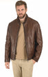 A "BENDER" Marron Milestone Blouson Homme opened photo