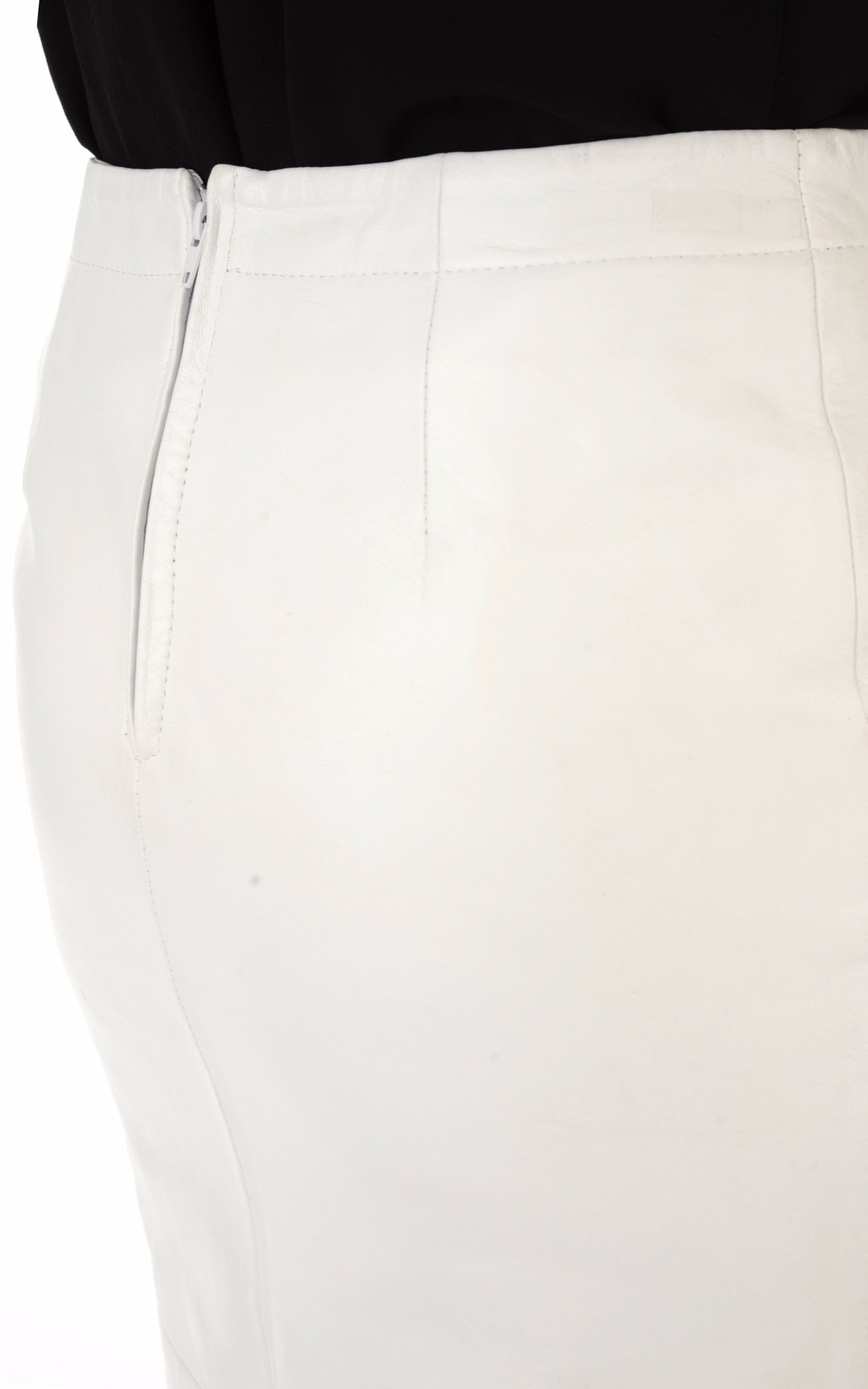 A &quot;ABIE FF&quot; Blanc La Canadienne Jupe Femme details photo 5