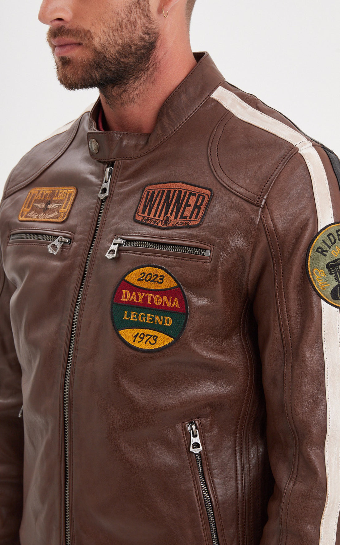 A &quot;WARTBURG 102832&quot; Marron Daytona 73 Blouson Homme opened photo
