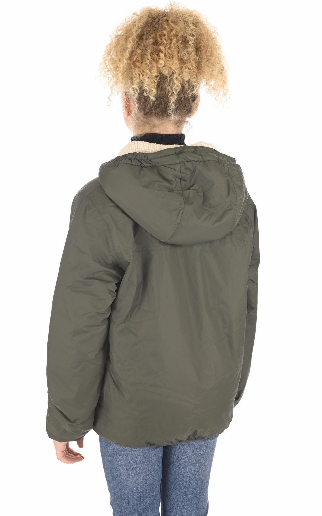 A &quot;CLAUDE ORSETTO KIDS K6115FW&quot; Kaki K-Way Blouson Enfant opened photo