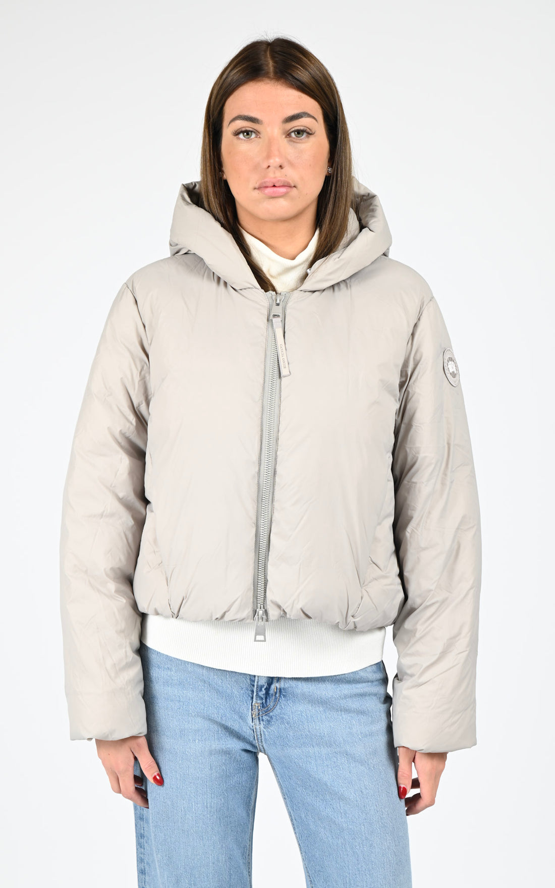 Veste à capuche Elba beige