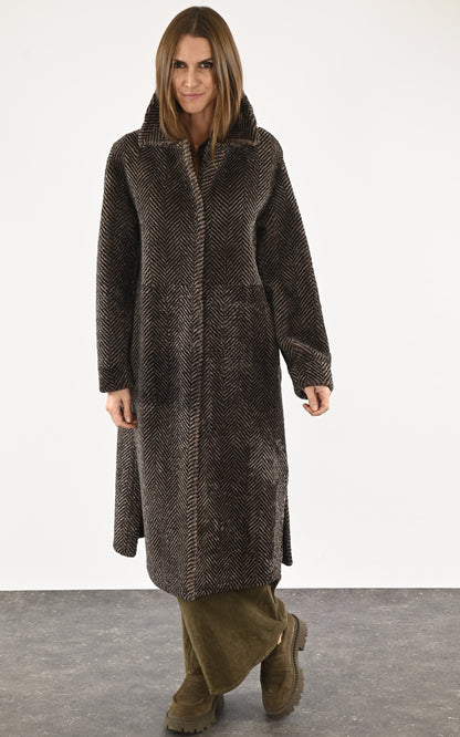 A &quot;23M1115-S19&quot; Marron Manzoni 24 3/4 Femme closed photo