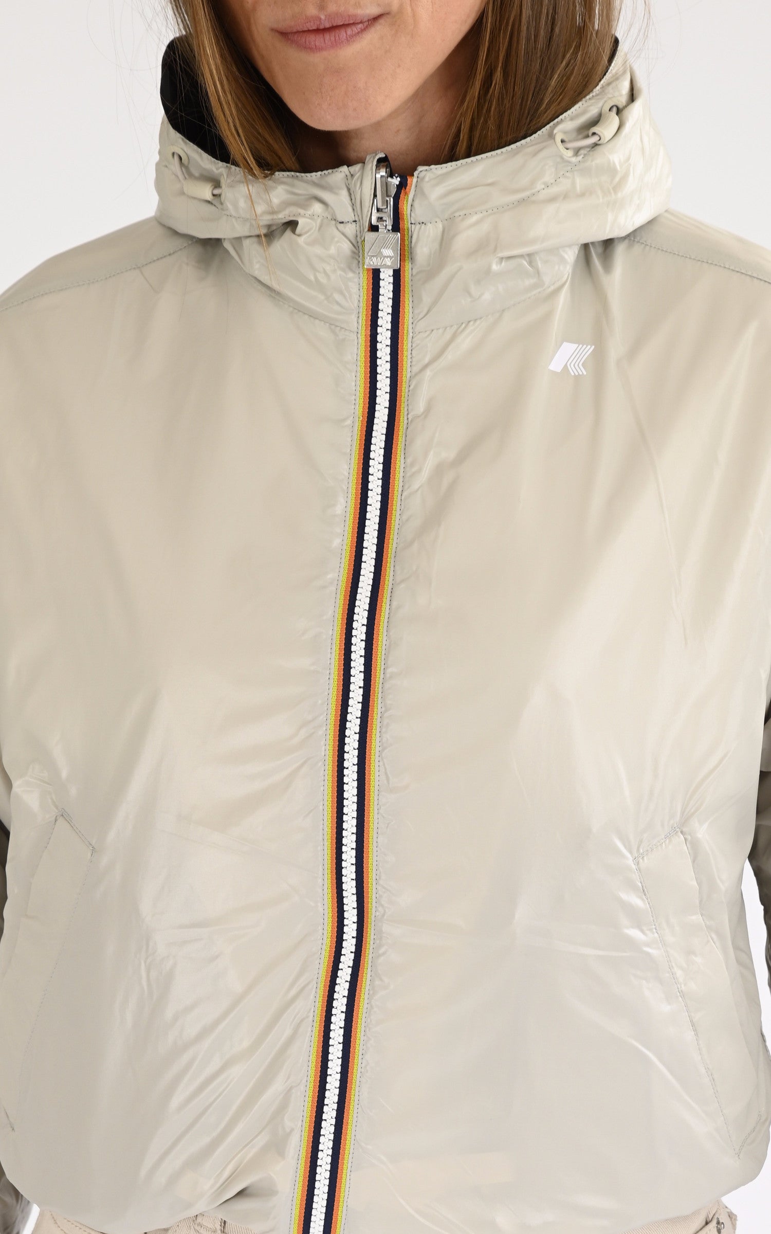 A &quot;LAURETTE REVERS K81333W&quot; Noir K-Way Blouson Femme details photo 5