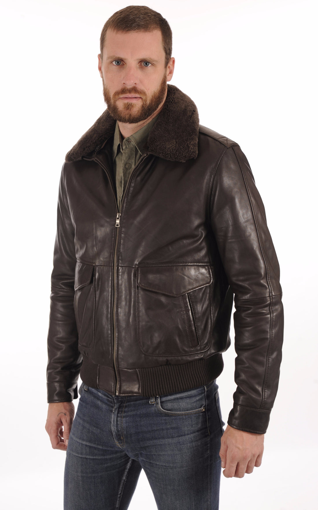 A &quot;RAFFAELO 7663&quot; Marron Smarty Pilote Homme opened photo