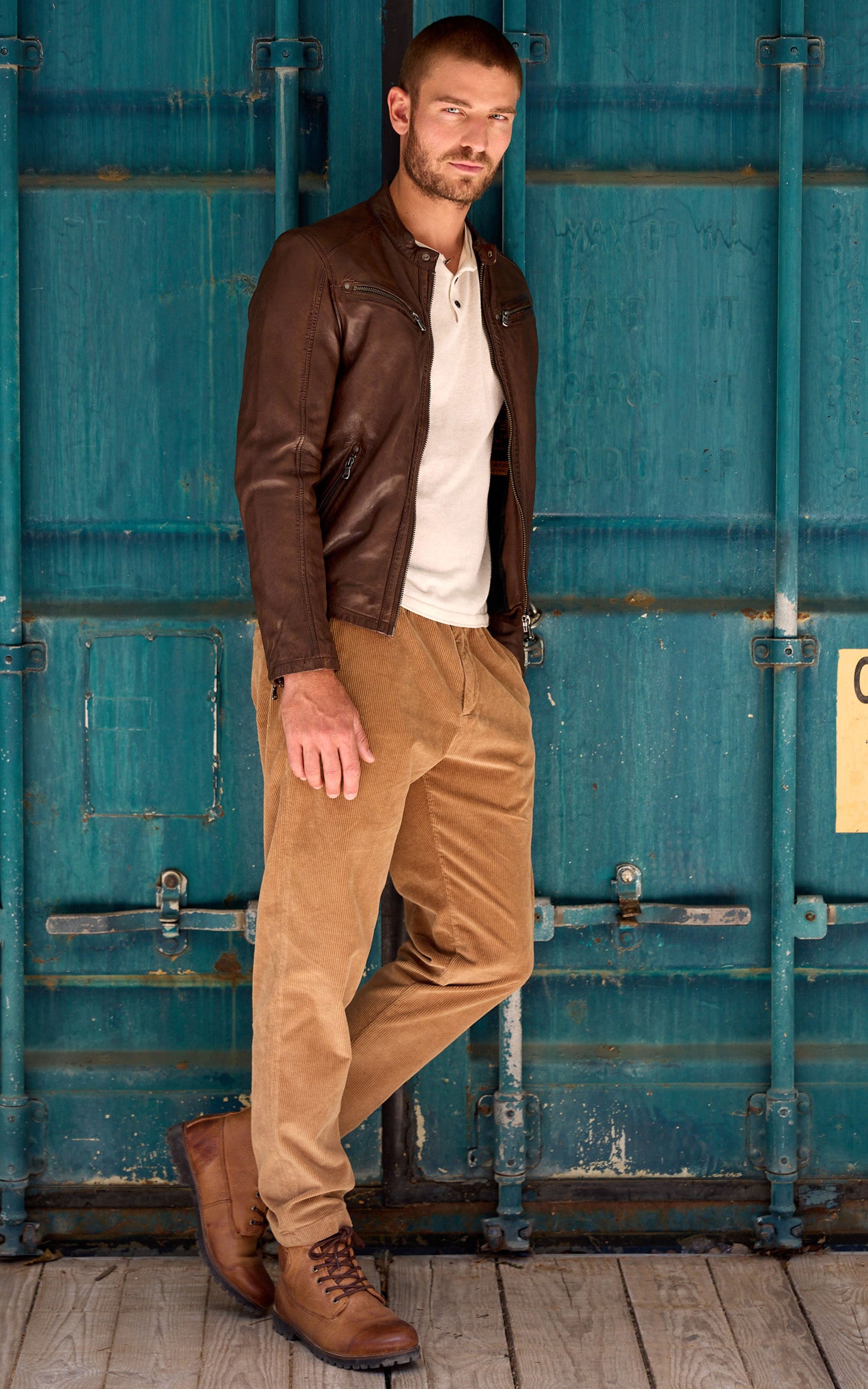 A &quot;GAFINO 101843&quot; Marron Daytona 73 Blouson Homme details photo 5