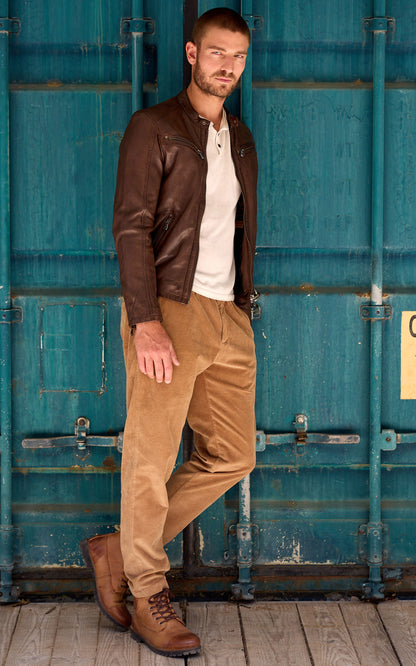 A &quot;GAFINO 101843&quot; Marron Daytona 73 Blouson Homme details photo