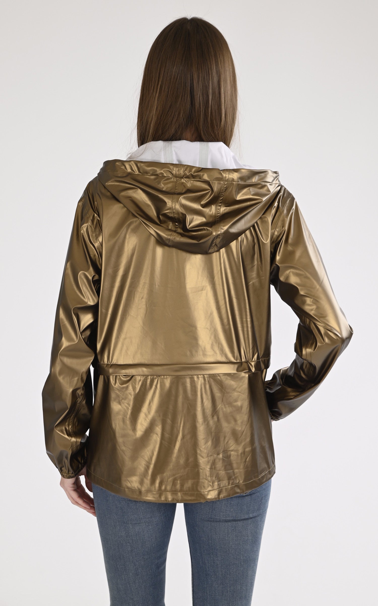 A &quot;ANORAK TECH 21245&quot; Gold Flotte Veste Mixte back photo 3
