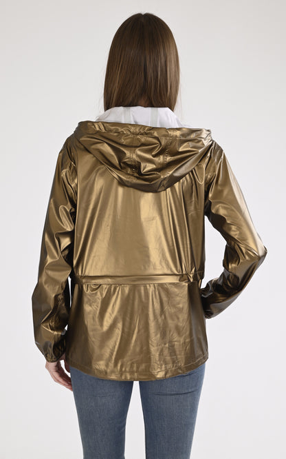 A &quot;ANORAK TECH 21245&quot; Gold Flotte Veste Mixte back photo