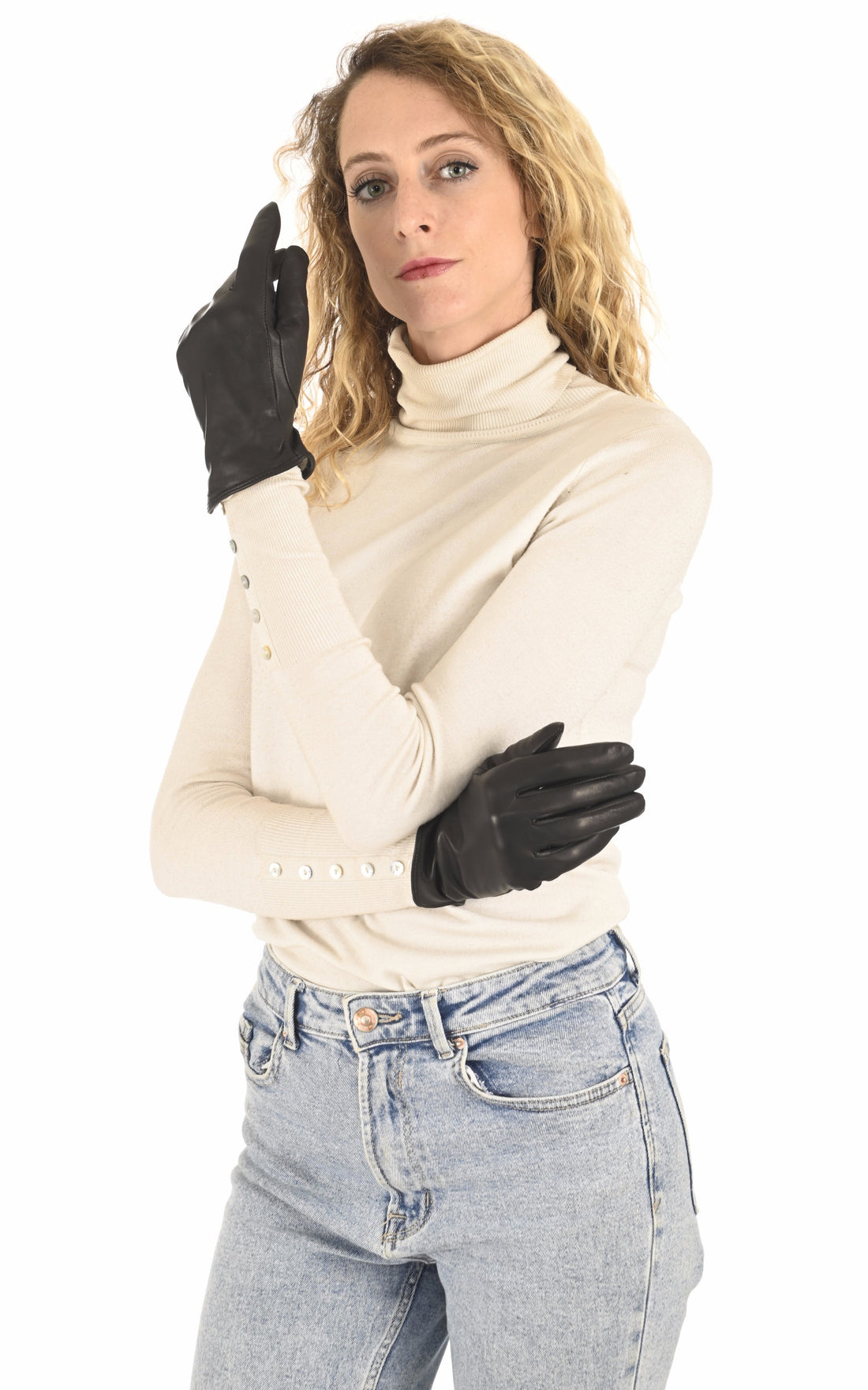 A &quot;Z-1601 PLAIN&quot; Noir Levinsky Gants Femme closed photo