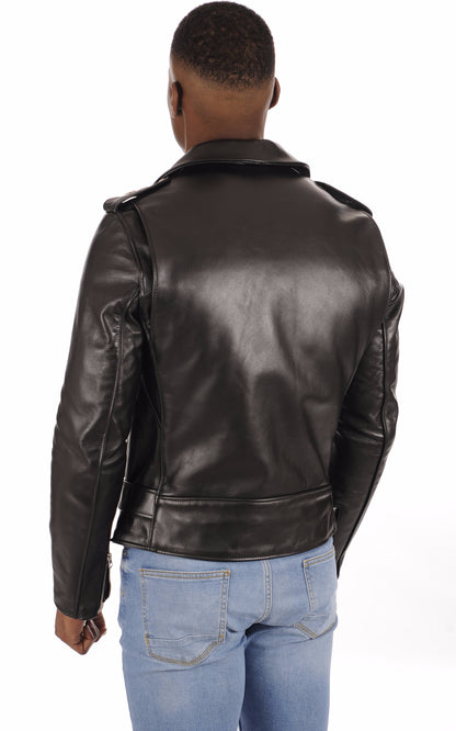 A &quot;613SH&quot; Noir Schott Perfecto Homme back photo