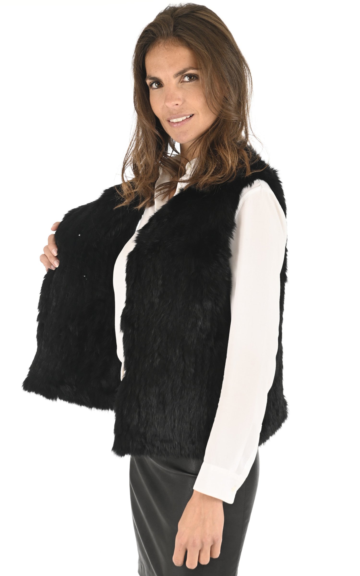A &quot;GILET 60&quot; Noir La Canadienne Veste Femme interior photo