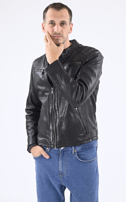 A &quot;GAFINO 101843&quot; Noir Daytona 73 Blouson Homme closed photo