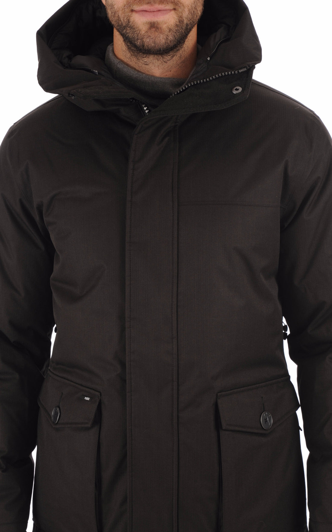 A &quot;YVES&quot; Noir Nobis 3/4 Doudoune Homme opened photo