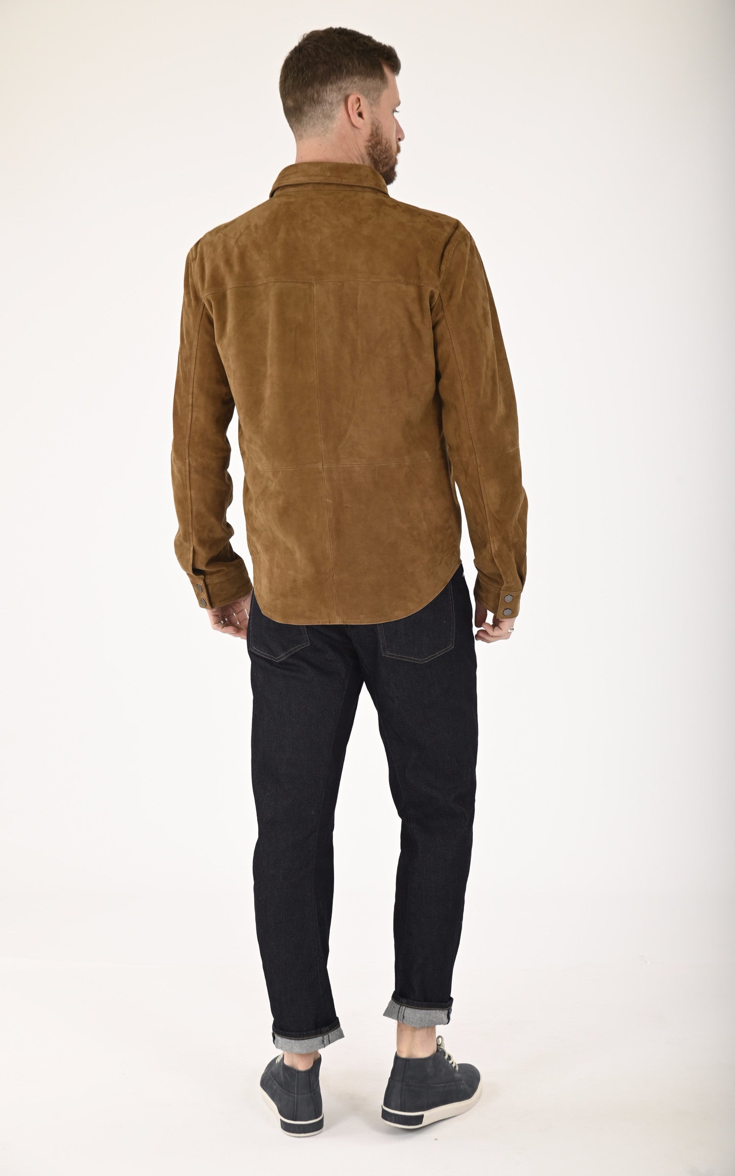 A &quot;ANGELO 7535&quot; Tabac Smarty Chemise Homme back photo