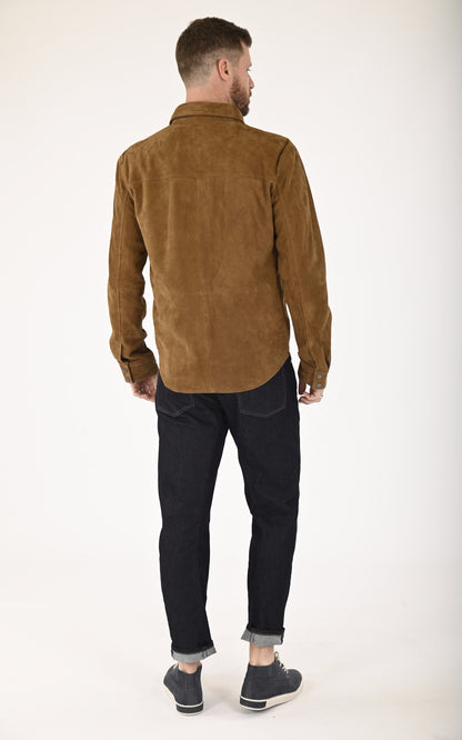 A &quot;ANGELO 7535&quot; Tabac Smarty Chemise Homme back photo