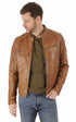 A "DUSTIN 100233" Cognac Daytona 73 Blouson Homme opened photo