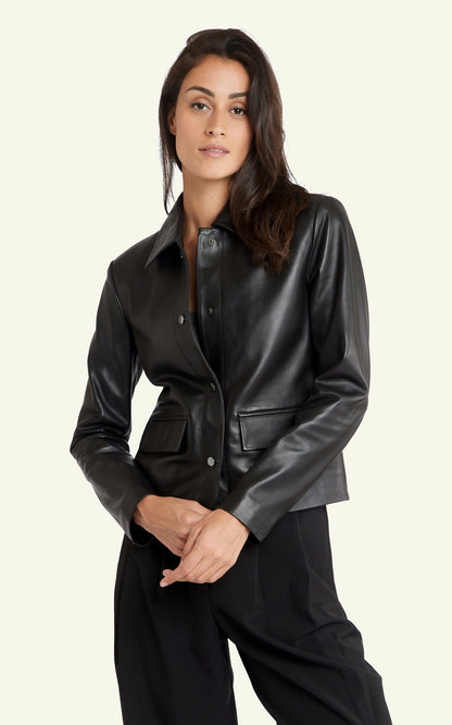 A &quot;ANNE&quot; Black Serge Pariente Veste Femme interior photo