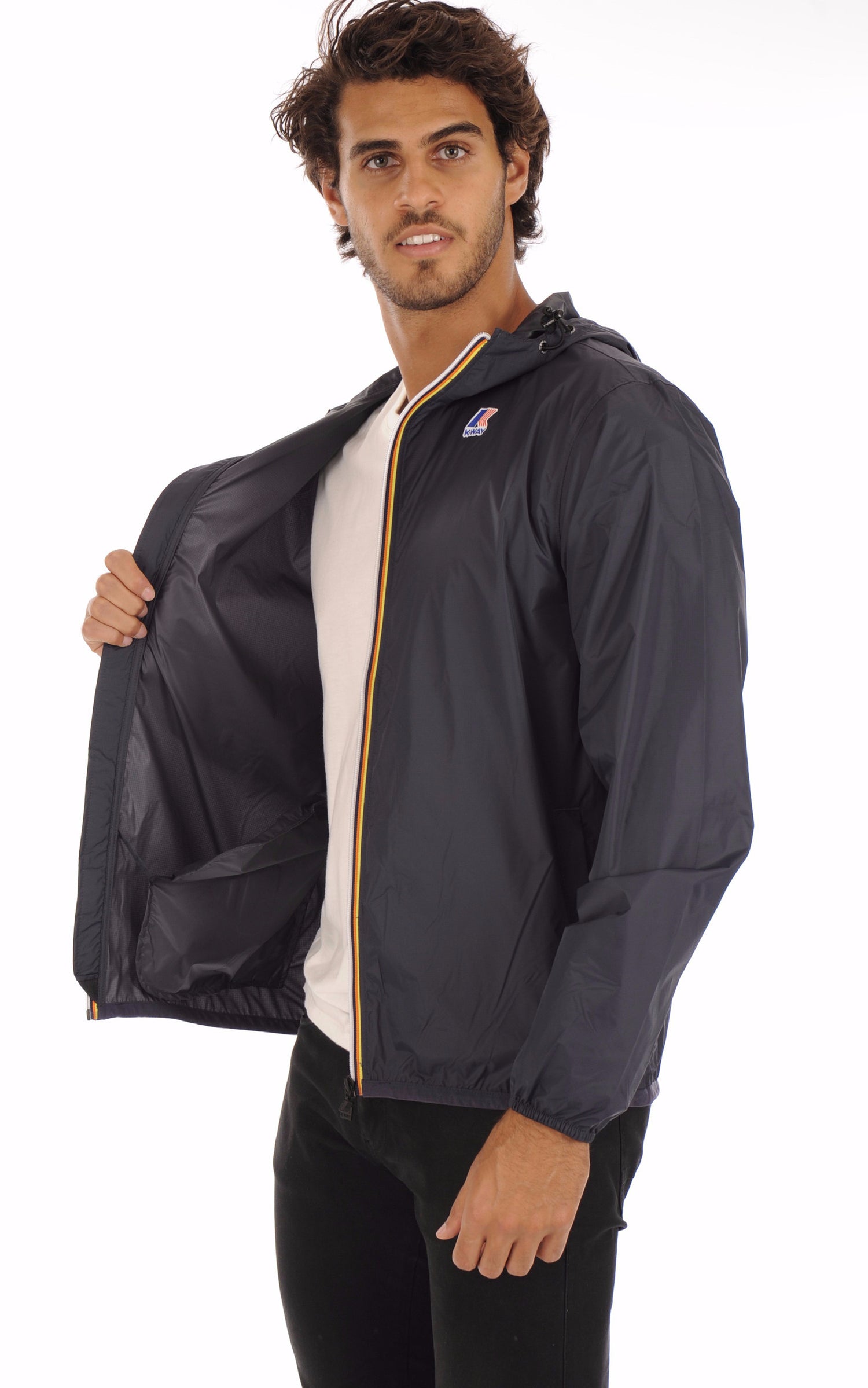 A &quot;CLAUDE K004BD0&quot; Bleu Marine K-Way Blouson Mixte interior photo 3