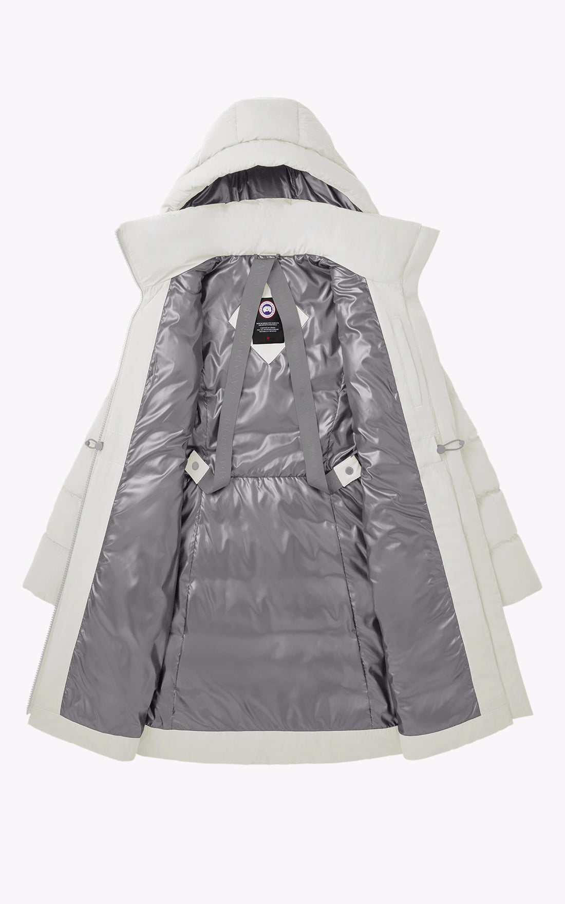 A &quot;AURORA PARKA 3901W&quot; Blanc Canada Goose 3/4 Doudoune Femme opened photo