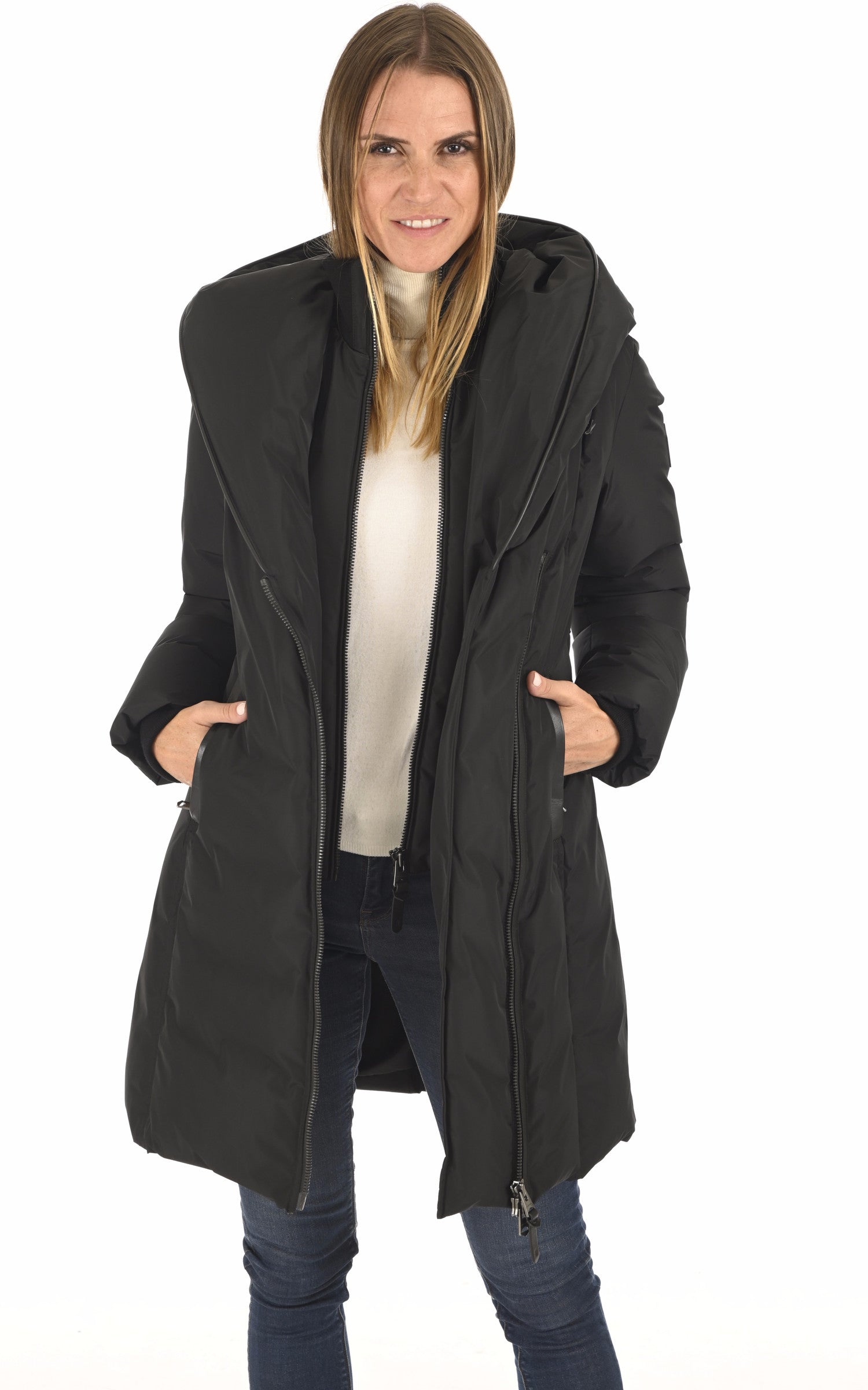 A &quot;KAY-NFR&quot; Noir Mackage 3/4 Doudoune Femme closed photo 2