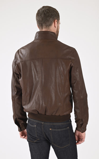 A &quot;TRENTO 7656&quot; Marron Smarty Blouson Homme back photo