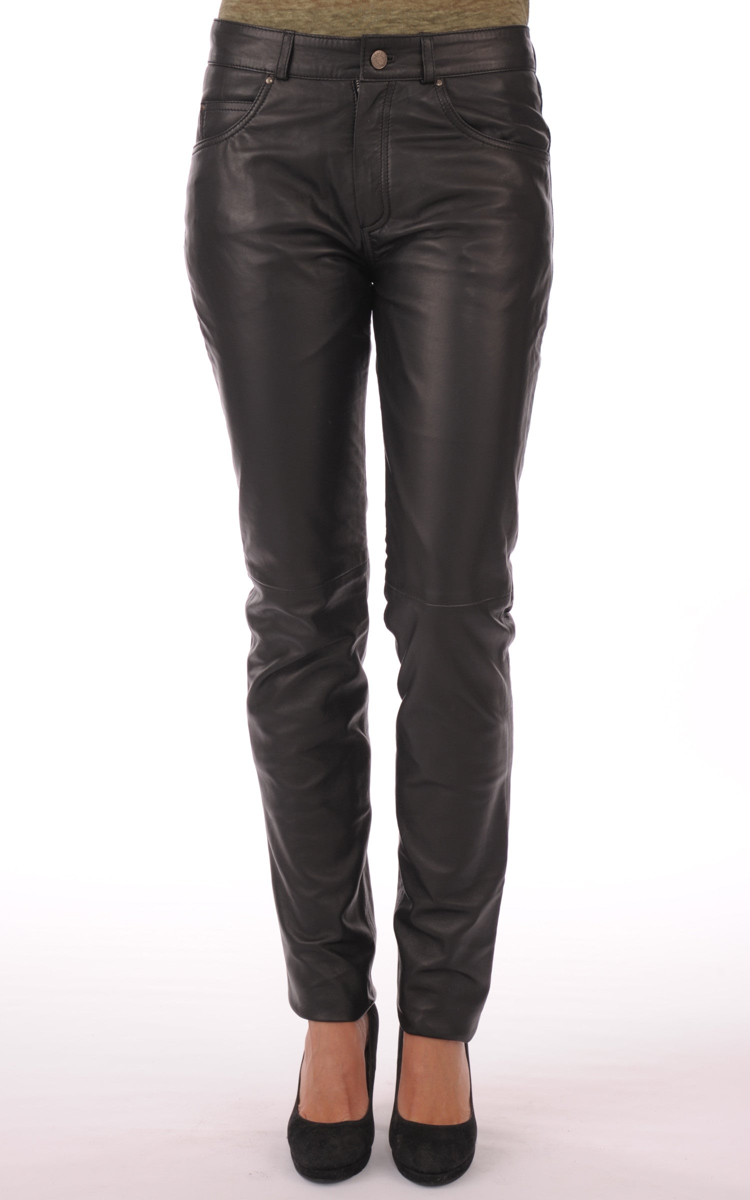 A &quot;501 F SLIM&quot; Noir Giorgio &amp; Mario Pantalon Femme closed photo 1