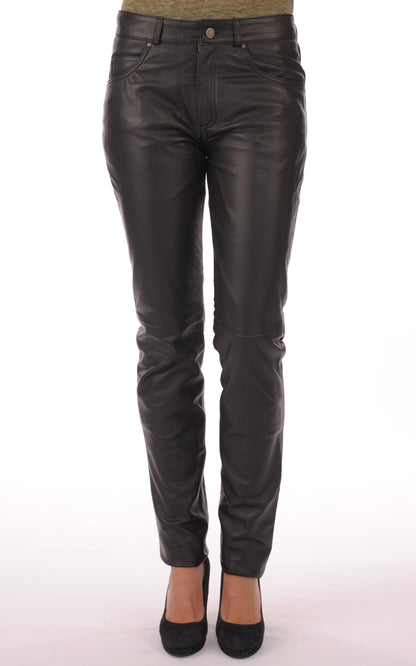 A &quot;501 F SLIM&quot; Noir Giorgio &amp; Mario Pantalon Femme closed photo