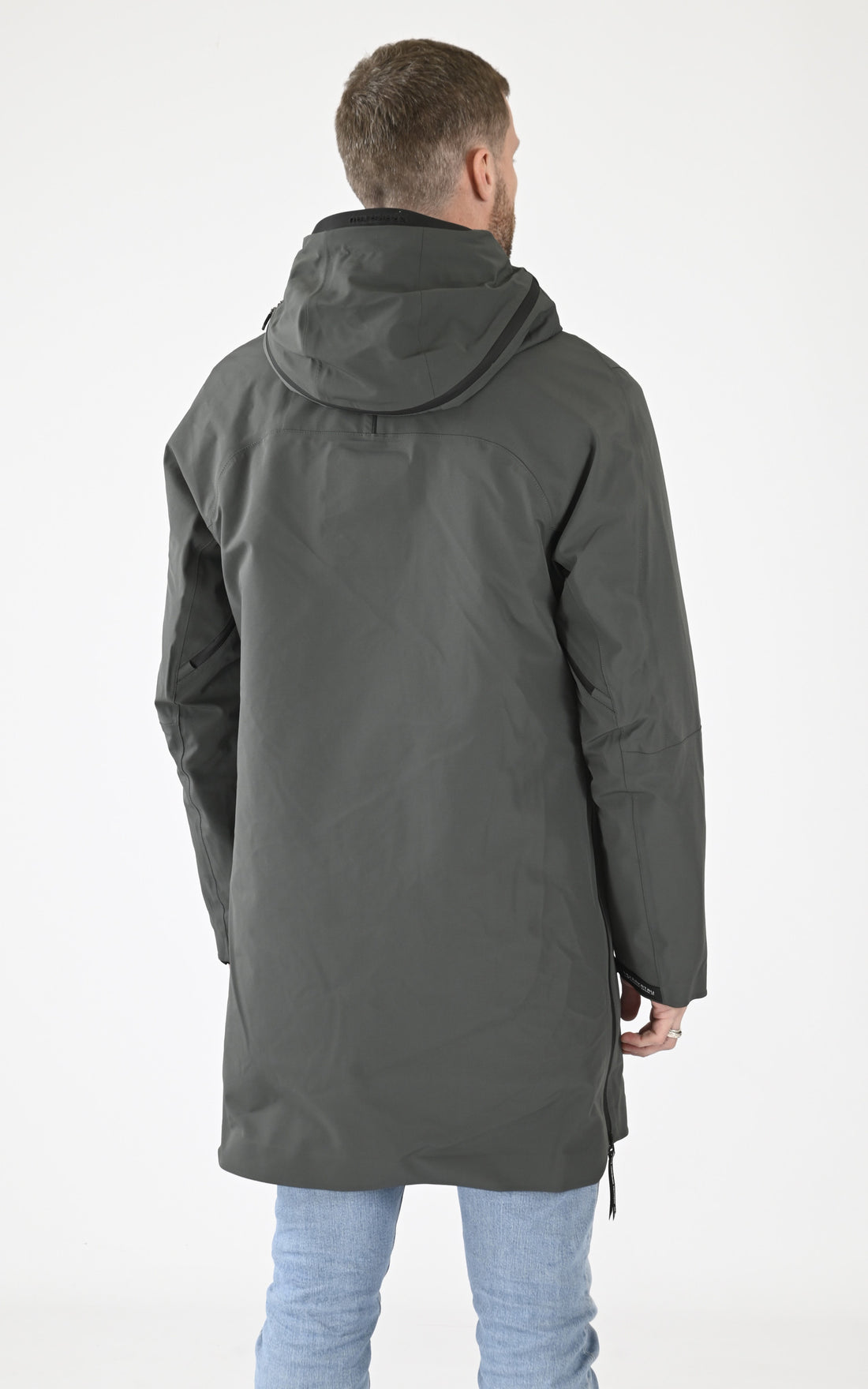 A &quot;PLANCK QM481&quot; Vert Krakatau 3/4 Parka Homme opened photo