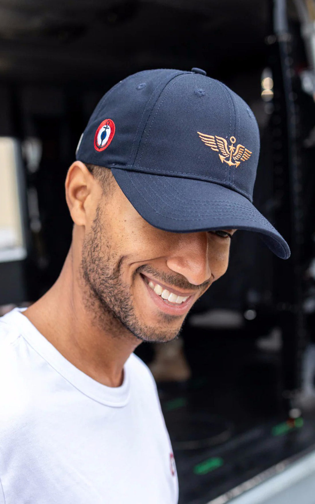 A &quot;PILATUS MN 103949&quot; Bleu Marine Nationale Casquette Mixte opened photo