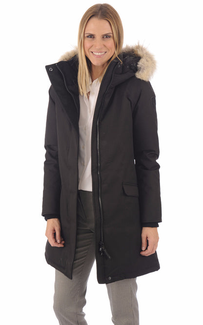 A &quot;REBECCA&quot; Noir Nobis Ves Doudoune Femme closed photo