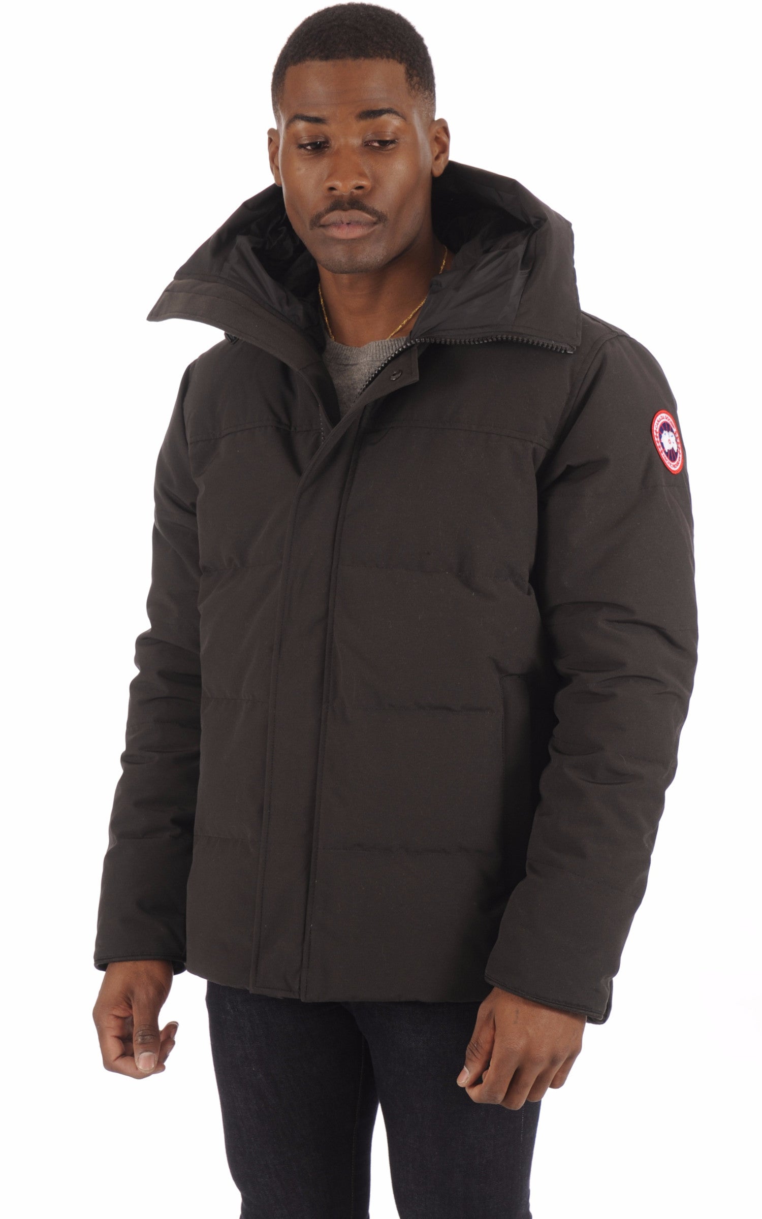 A &quot;MAC MILLAN 3804M&quot; Noir Canada Goose 3/4 Doudoune Homme closed photo