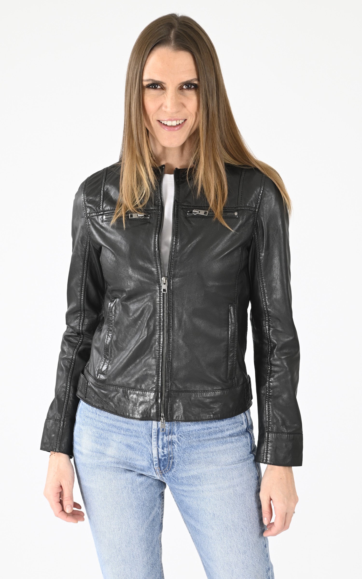 A &quot;RITZ 64952&quot; Noir Oakwood Blouson Femme closed photo