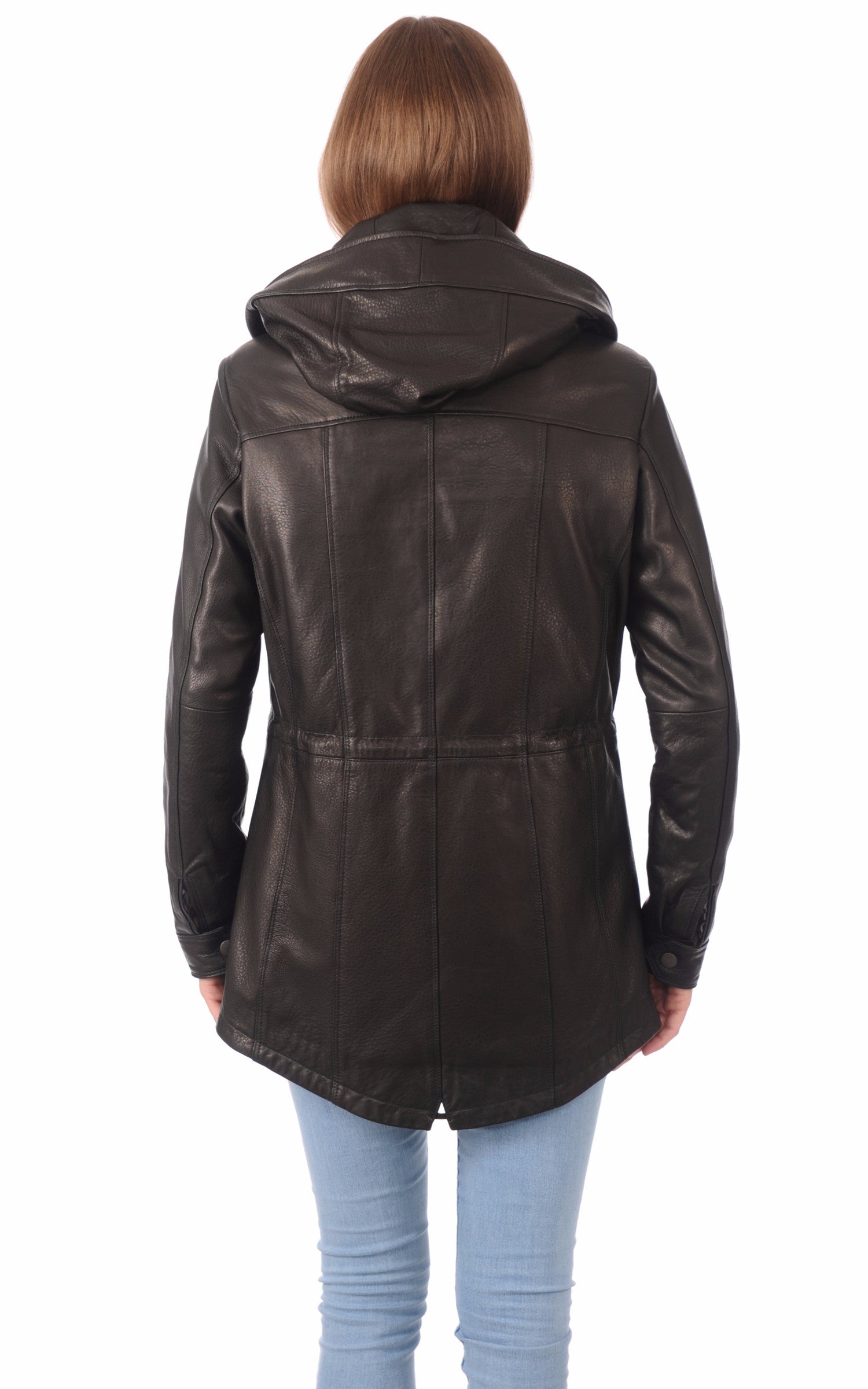 A &quot;IRENE&quot; Noir La Canadienne 3/4 Femme back photo 4