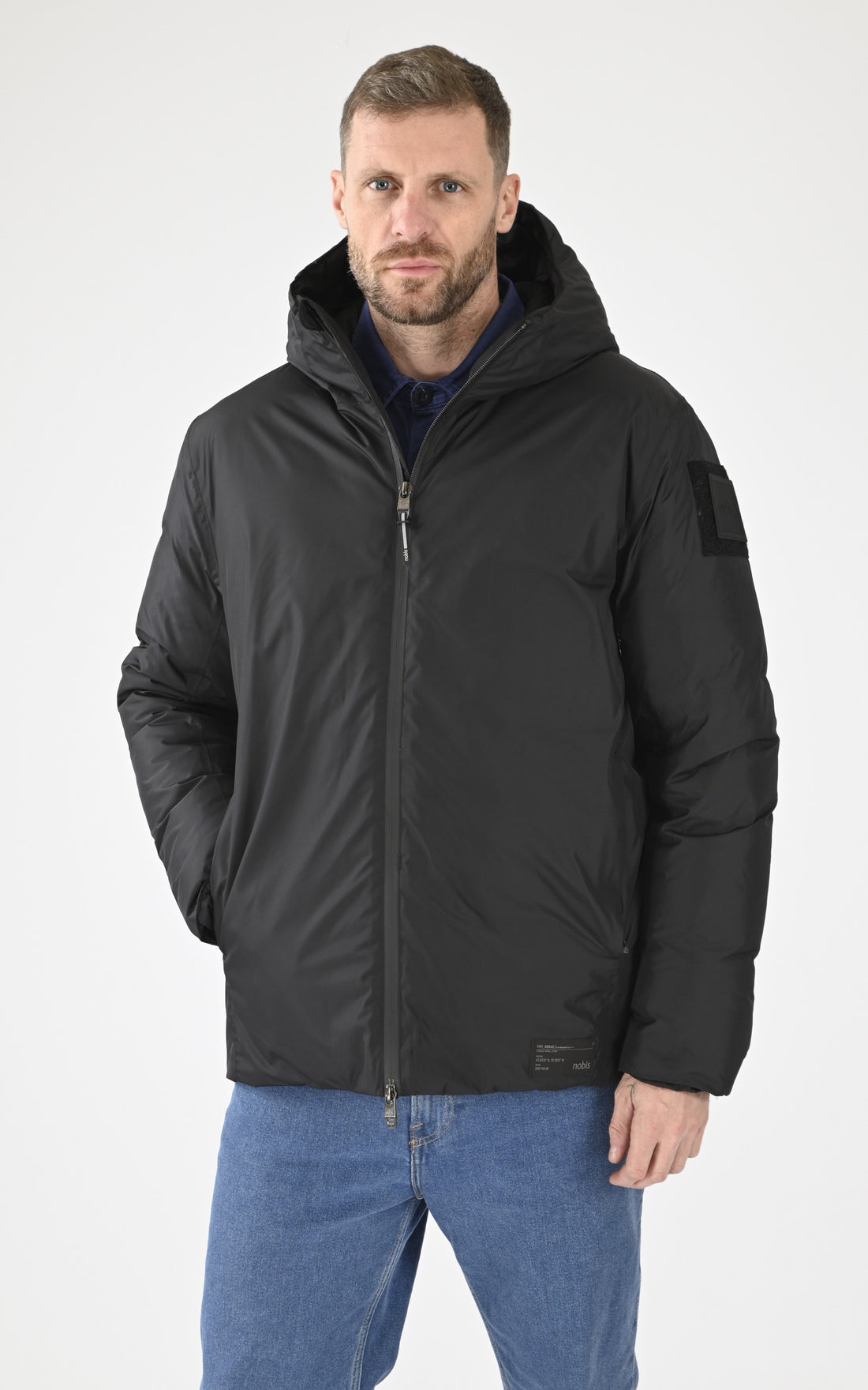 A &quot;MILO&quot; Noir Nobis Parka Homme opened photo