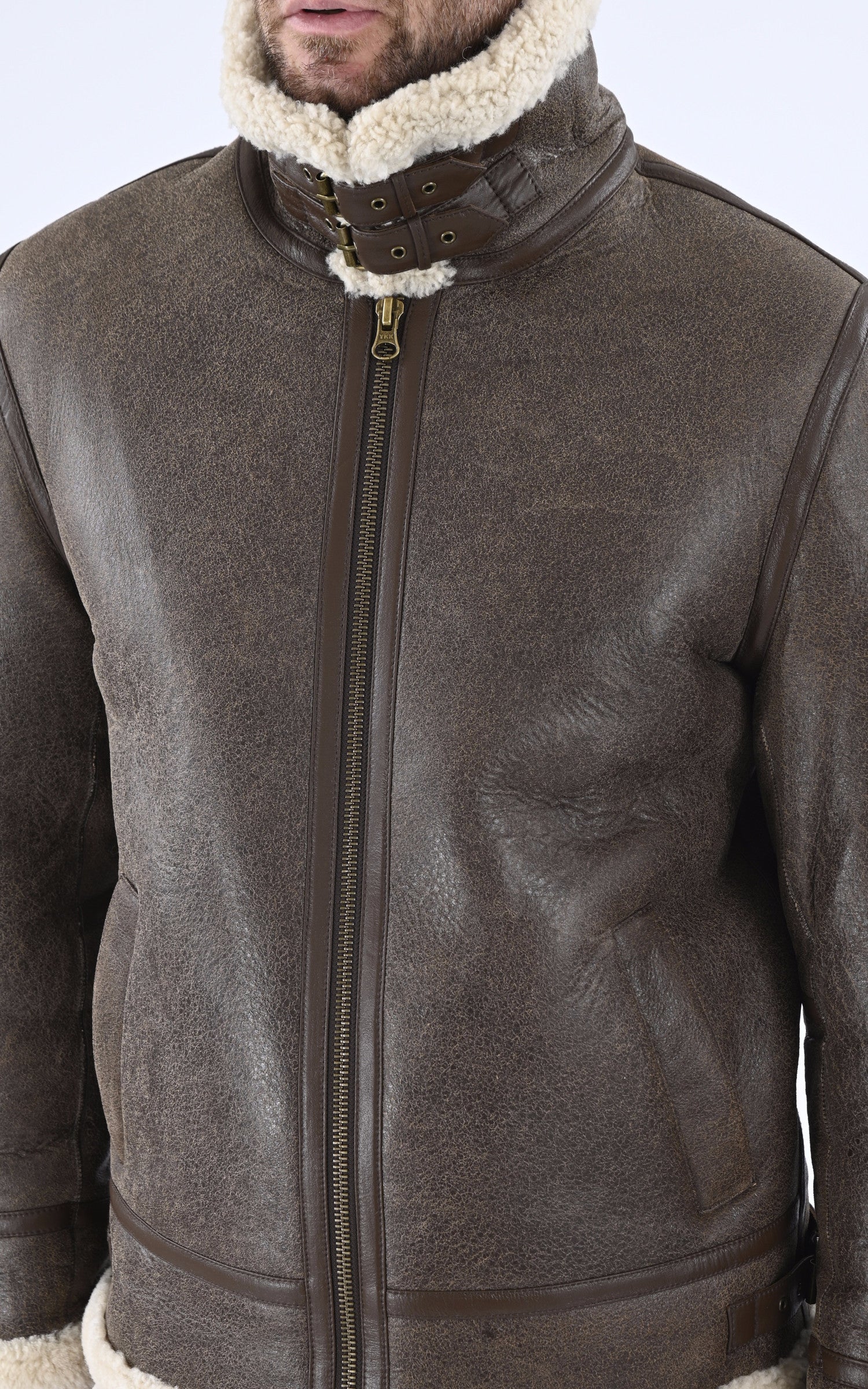 A &quot;EDWARD&quot; Marron Levinsky Bombardier Homme details photo