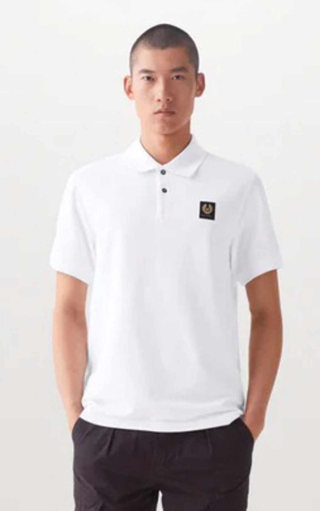 A &quot;BELSTAFF POLO&quot; Blanc Belstaff Polo Homme opened photo