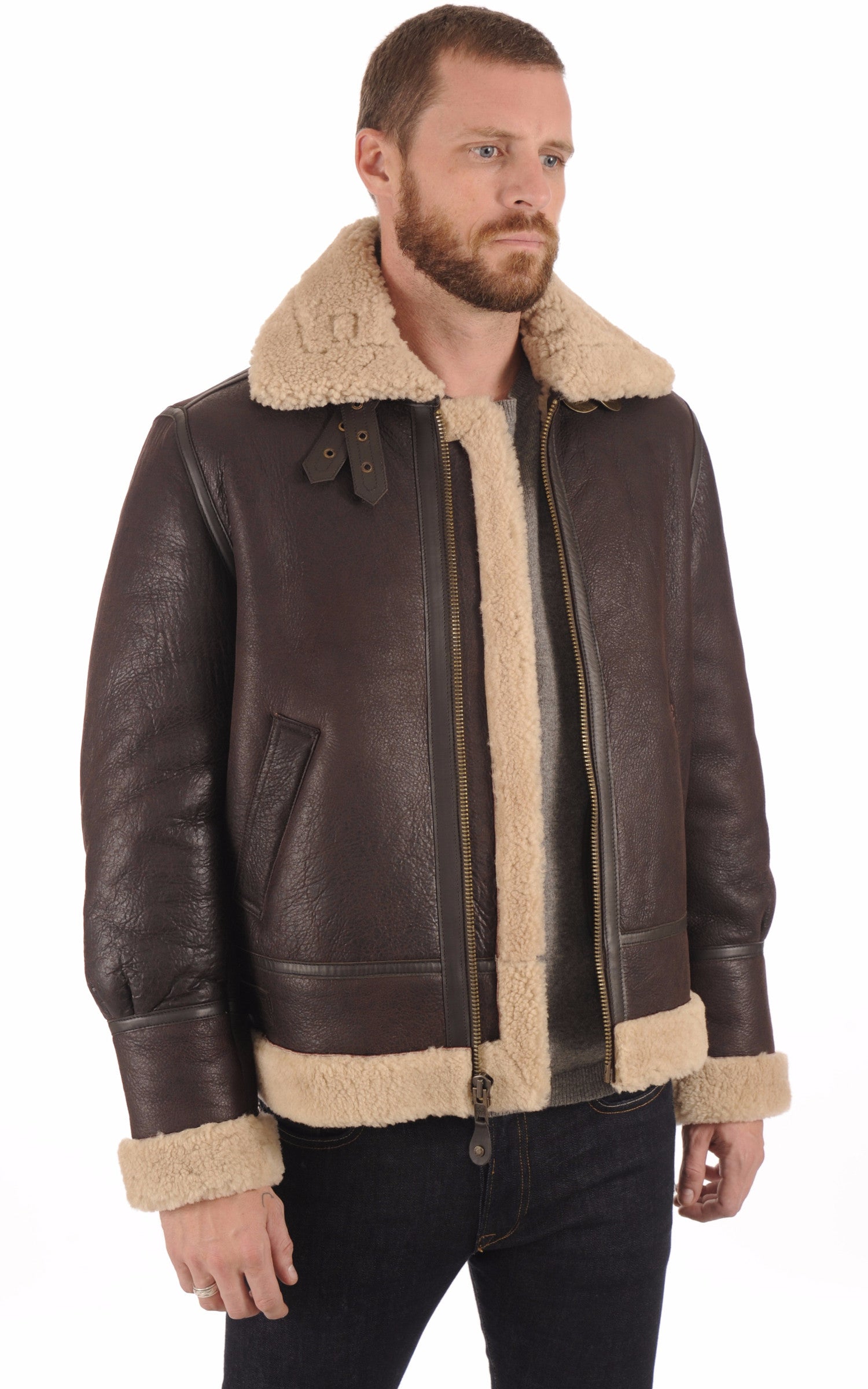 A &quot;LC1259&quot; Cordovan Schott Bombardier Homme opened photo 1