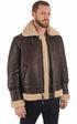 A "LC1259" Cordovan Schott Bombardier Homme opened photo
