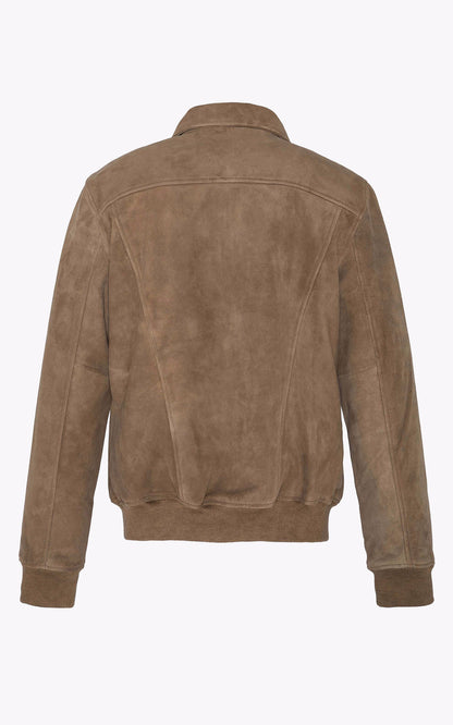 A &quot;LCYALESS&quot; Beige Schott Blouson Homme back photo