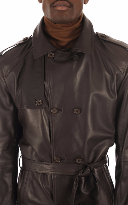 A &quot;GEORGE BIS&quot; Marron La Canadienne Manteau Homme details photo